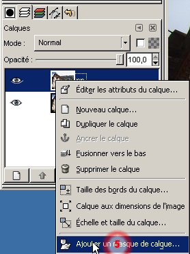 ajouter un masque de calque